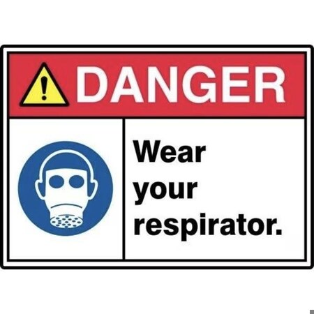Accuform ANSI ISO DANGER SAFETY SIGN WEAR YOUR MRPE111XT